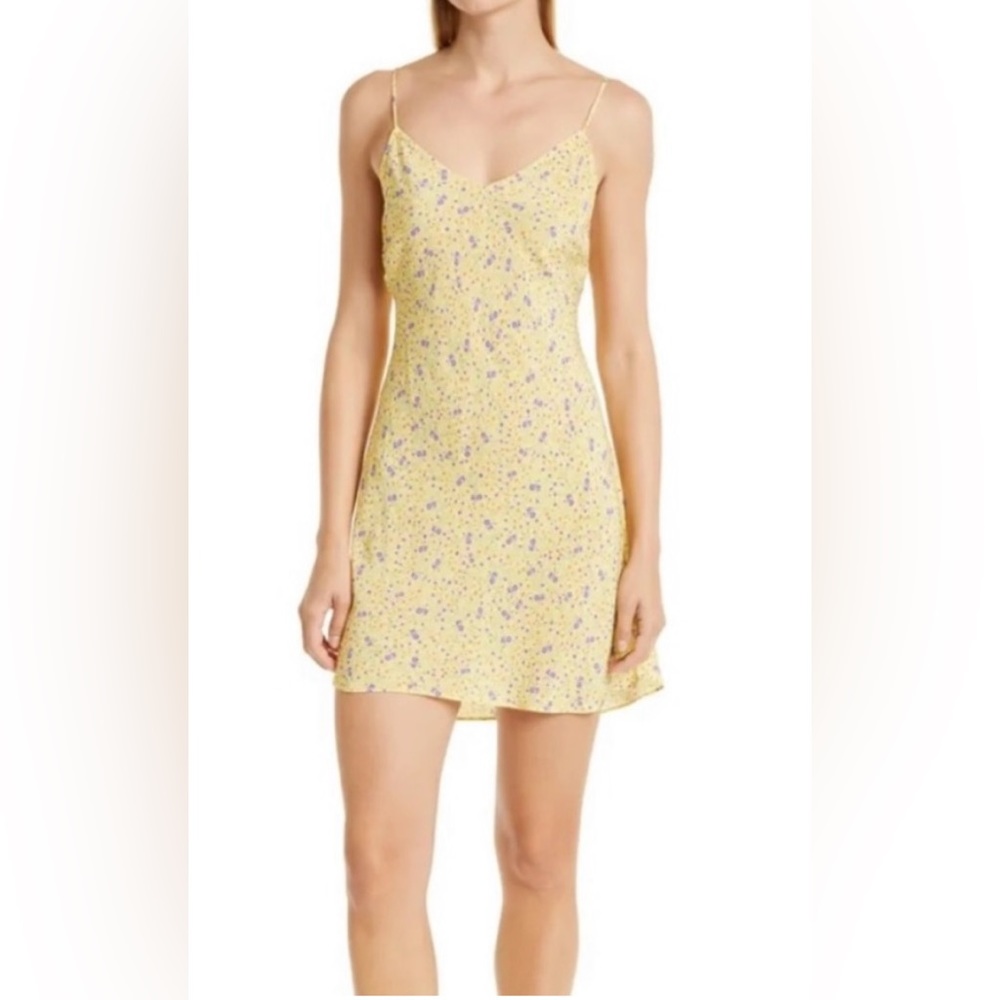 Anthropologie-Favorite Daughter The Drew Floral Mini Slip Dress